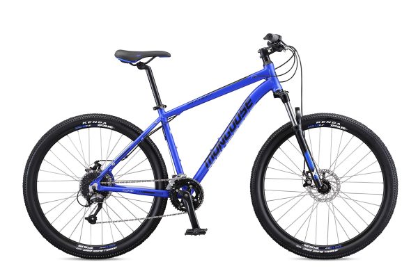 Mongoose Switchback Comp 27.5" Hardtail Mountain Bike, 18-Speed, Front Suspension, Disc Brakes, Large Frame - Blue - Image 4