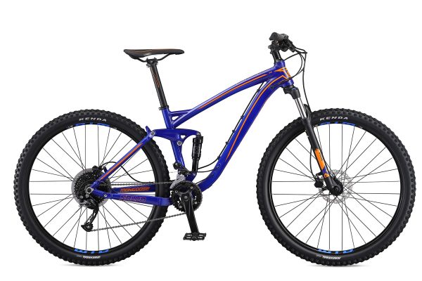 Mongoose Salvo Sport Mountain Bike for Adult, 18-Speed Trigger Shifter, 29-Inch Wheels, Full Suspension, 16-Inch Small Frame, Hydraulic Disc Brakes, Blue - Image 3
